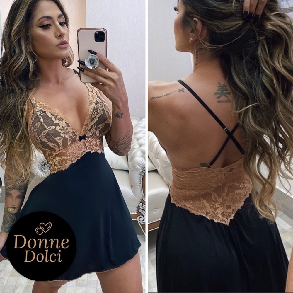 Slip Dress & lace panty - 2 piece set